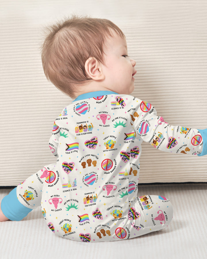 Gerippte Babykleidung mit individuellem Foto - Weich &amp; Skizzenhaft