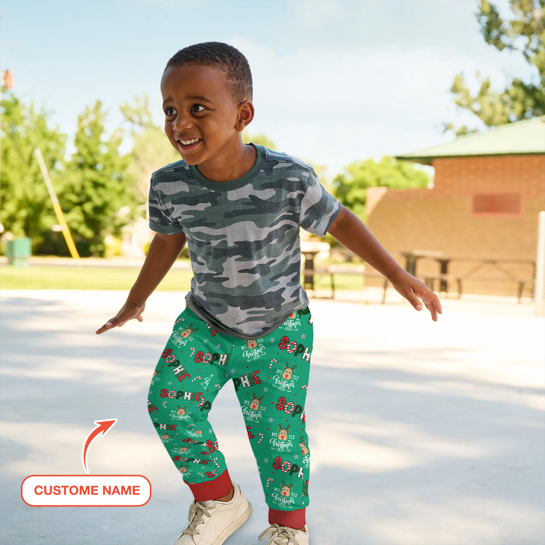 Custom Name "My First Christmas" Jogger