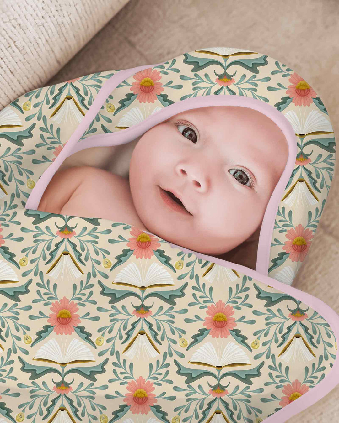 Blooming Stories Hooded Bamboo Towel Set