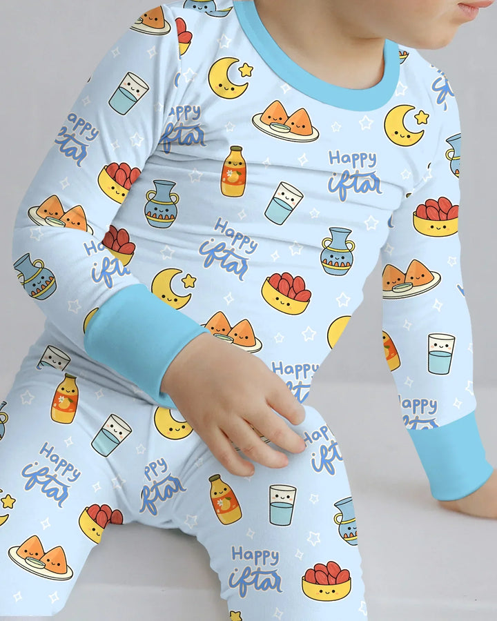 Iftar Party Two Piece Long Sleeve Pajama Set
