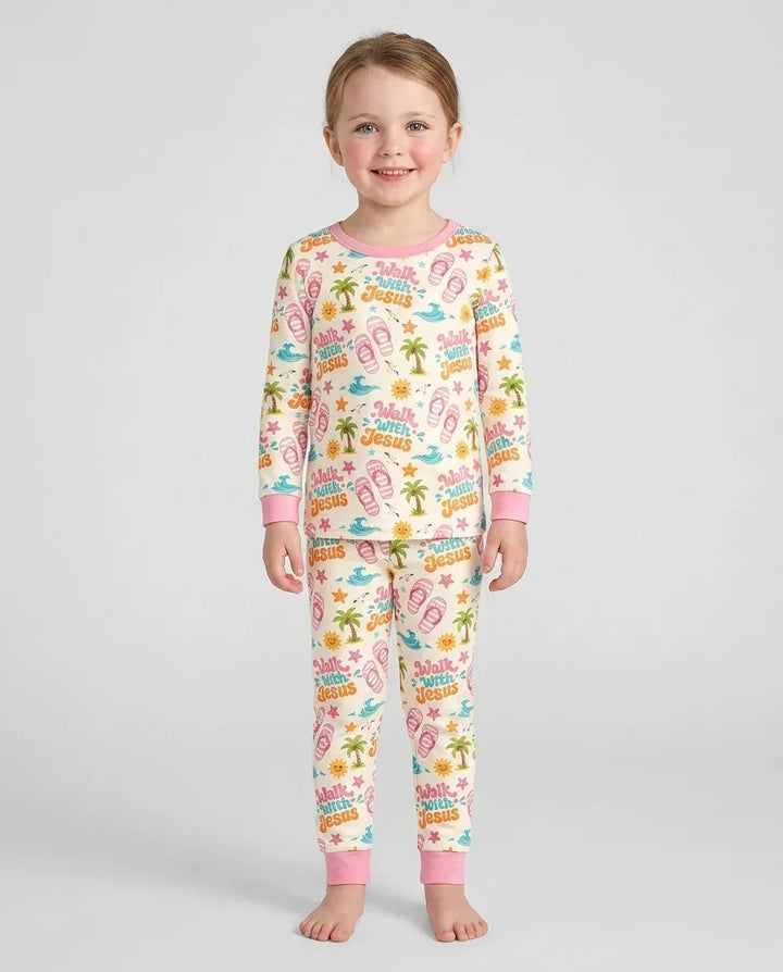 Conjunto de pijama de dos piezas de manga larga de bambú con estampados islámicos