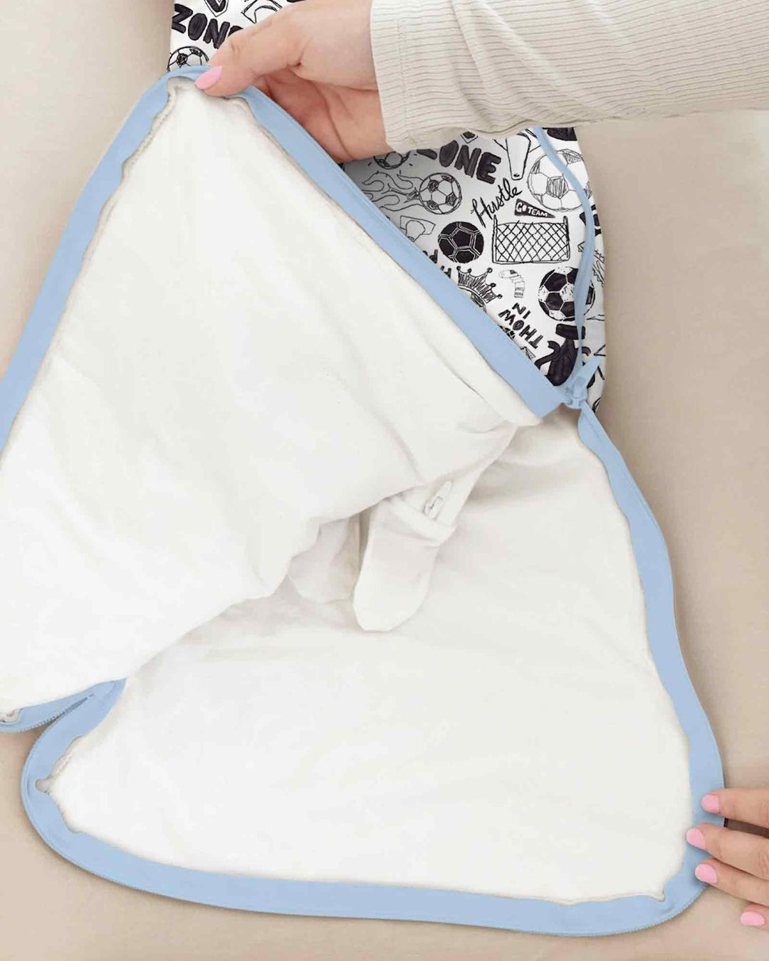 Soccer Doodle Bamboo Sleep Bag