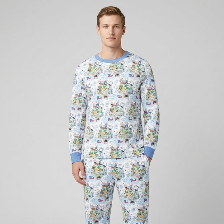 plantilla Conjunto de Pijama de Bambú para Hombre