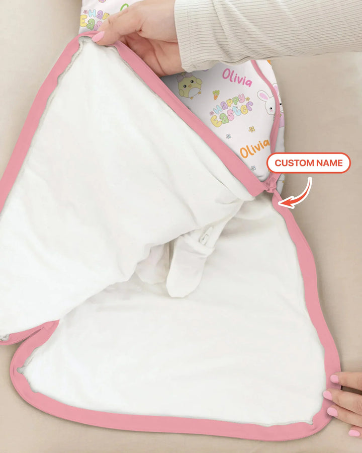 Custom name Happy Easter Sleep Bag