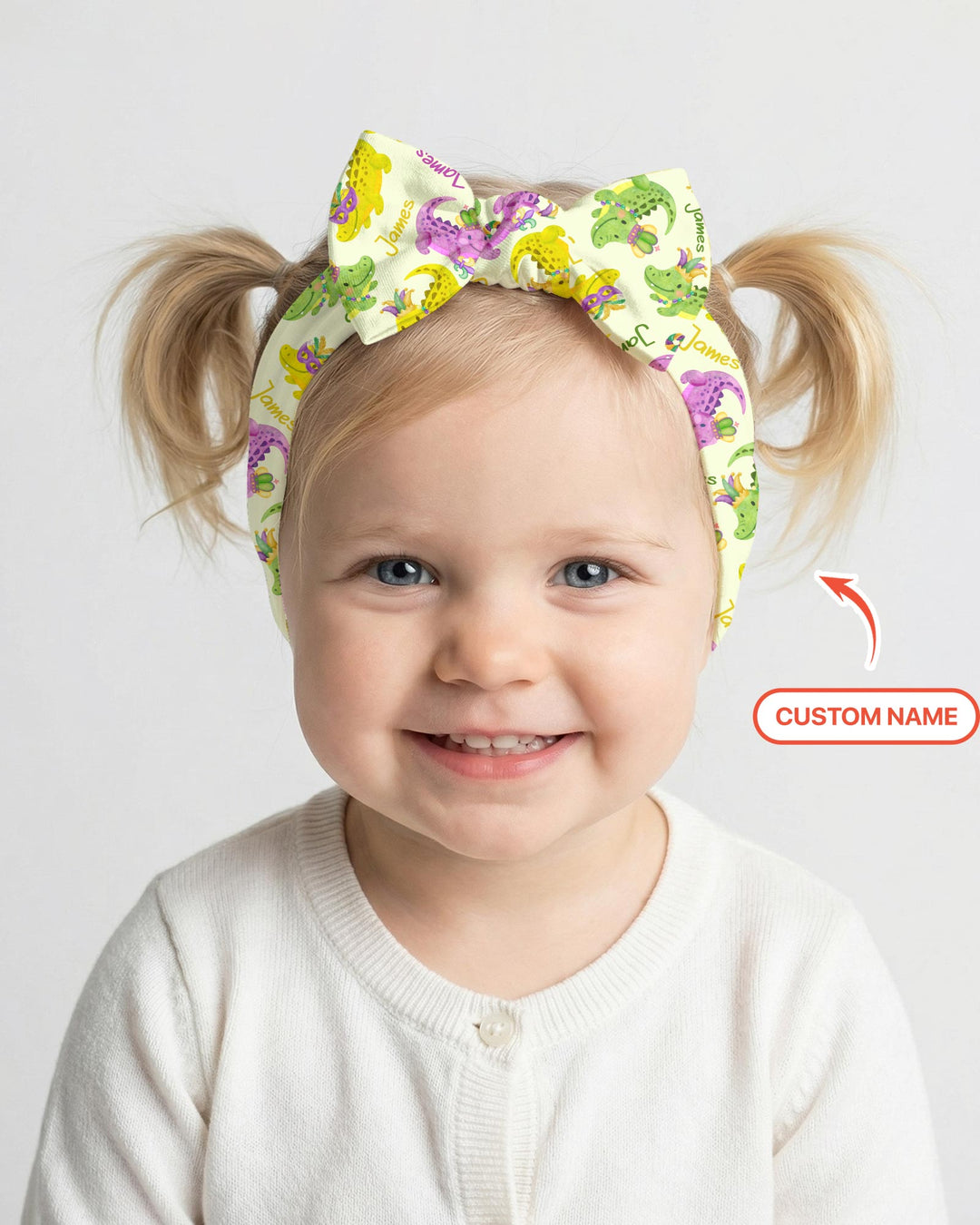 Rosa Luxuriöses Stirnband mit Schleife