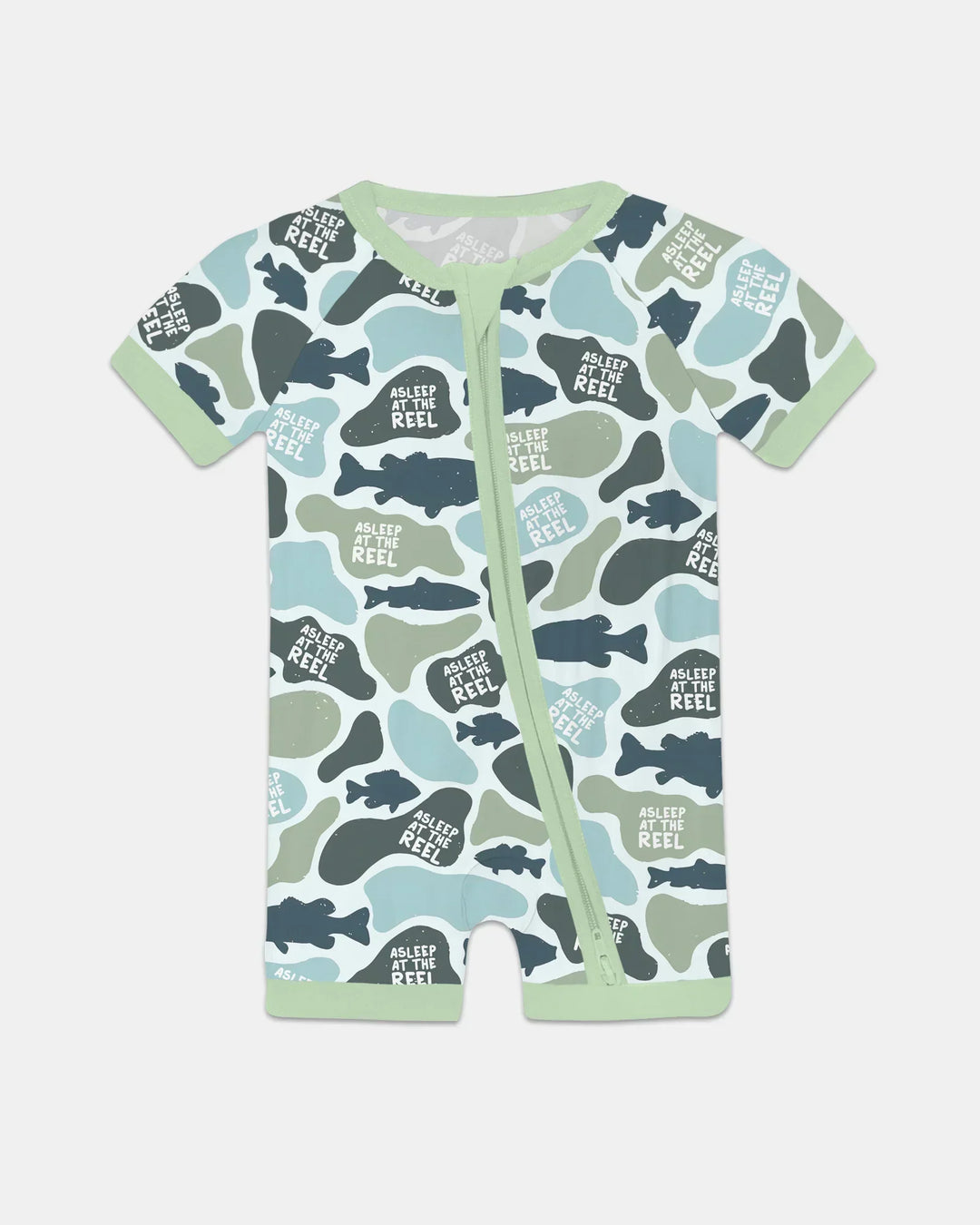 Asleep At The Reel Matching Daddy & Me Shorty Zippy