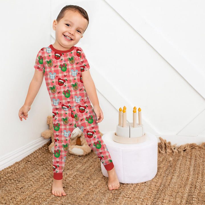 Magical Mouse Christmas Two Piece Short Sleeve Pajama Set