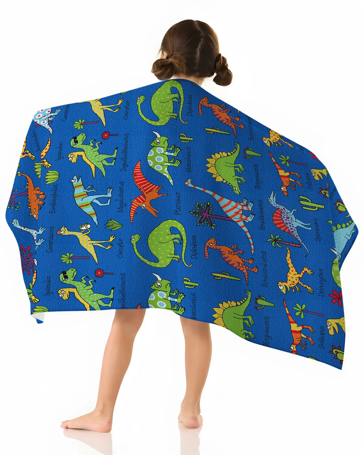Dino Discovery Parade Bamboo Beach Towel