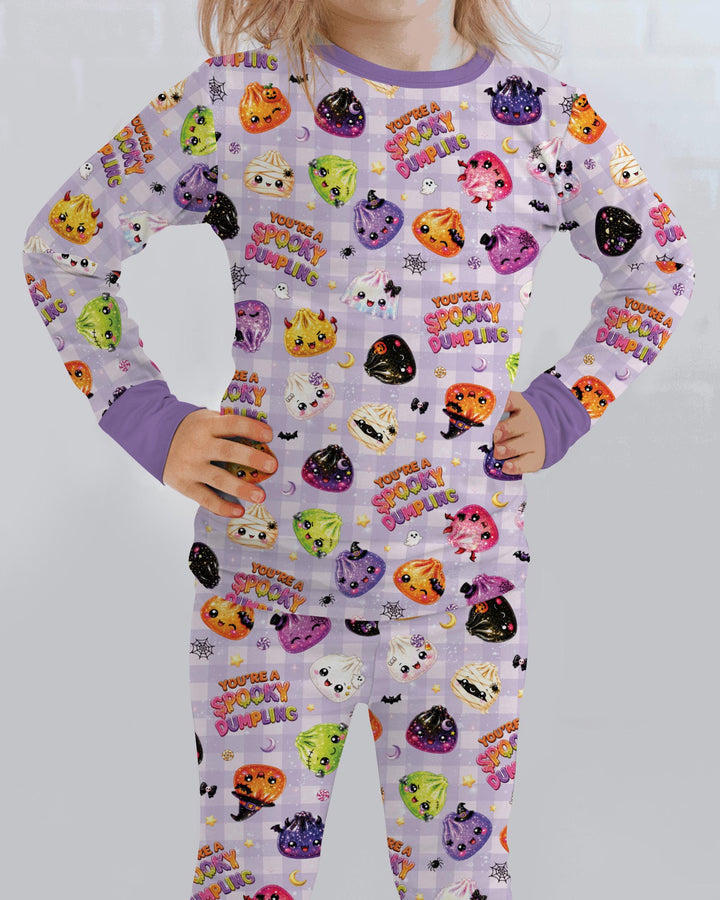 You're A Spooky Dumpling Bamboo Two Piece Long Sleeve Pajama Set