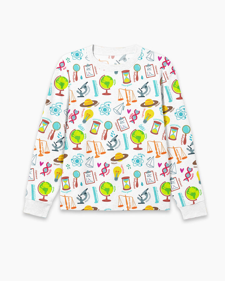 Tiny Scientist Explores The World  Bamboo Men's Pajama Set