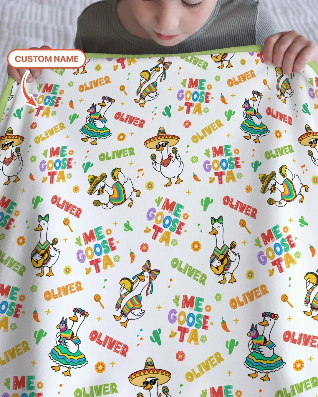 Custom name Me Goose-ta Bamboo Blanket