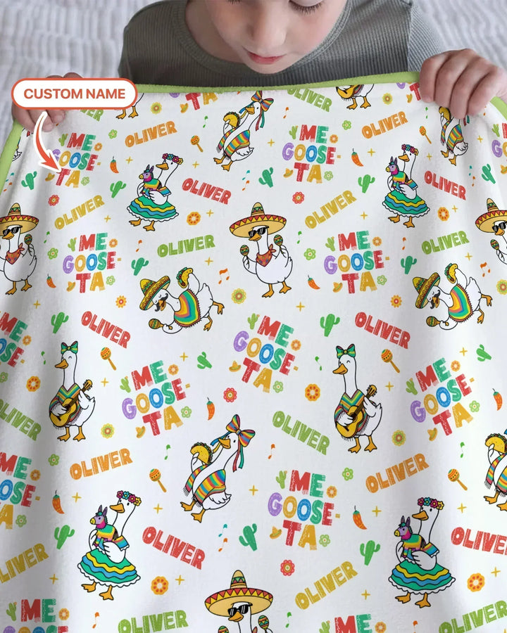 Custom name Me Goose-ta Bamboo Blanket