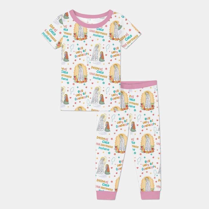 Maria Our Lady Of Guadalupe Two Piece Short Sleeve Pajama Set