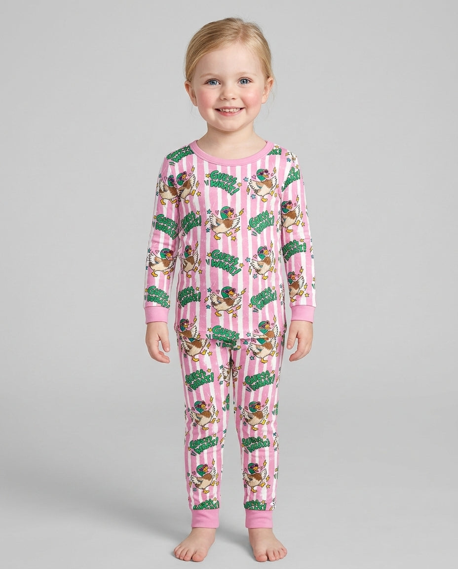 Guess What Mallard Butt Bamboo Two Piece Long Sleeve Pajama Set