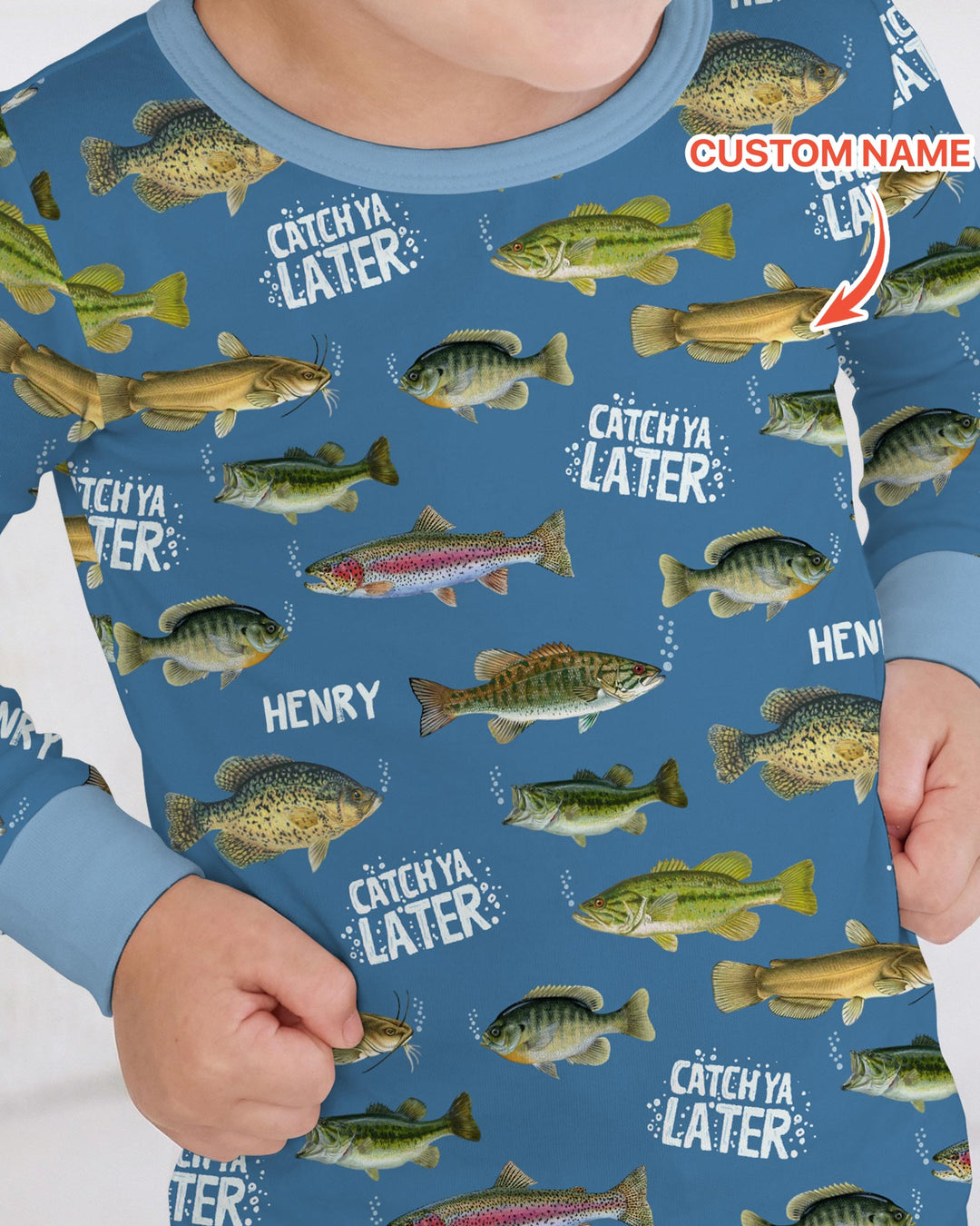 Catch Ya Later Matching Daddy & Me Two Piece Long Sleeve Pajama Set