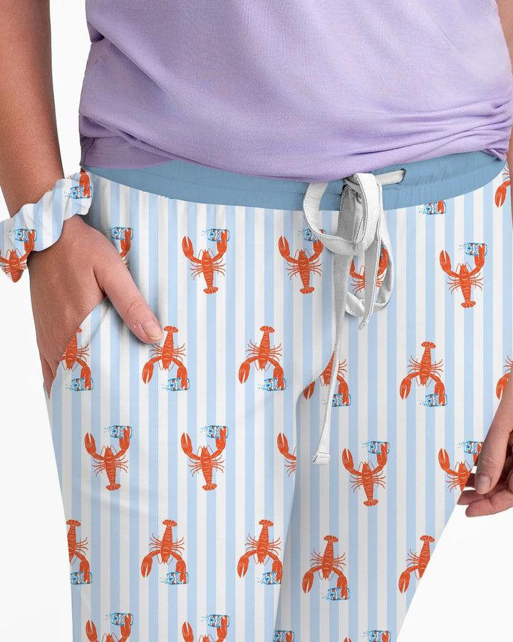 Crawfish Beer Season Bamboo Women Pajama Set