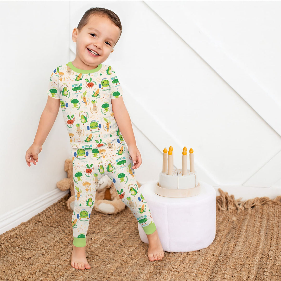 Zweiteiliges, kurzärmliges Pyjama-Set mit Marienkäfern