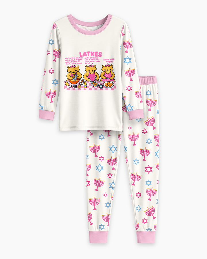 Latkes Recipe Bamboo Two Piece Long Sleeve Pajama Set