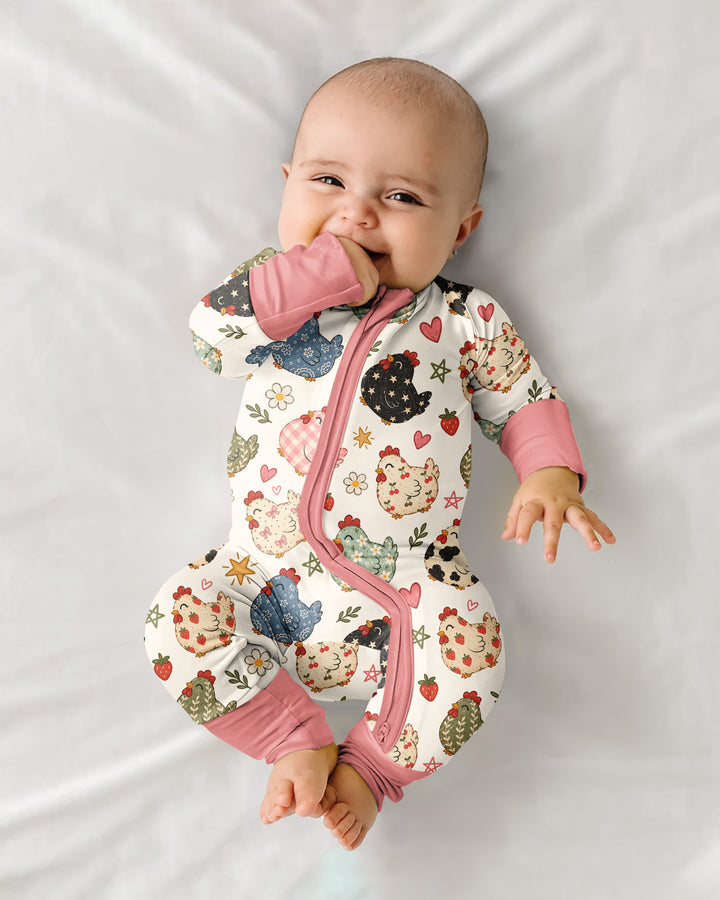 Playful Farm Chicken Bamboo Convertible Zippy