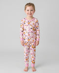 Pink Boo Patch Bamboo Two Piece Long Sleeve Pajama Set