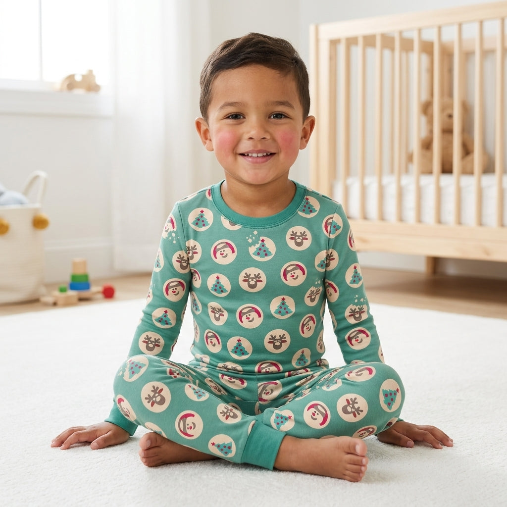 Christmas Cookie Bamboo Two Piece Long Sleeve Pajama Set