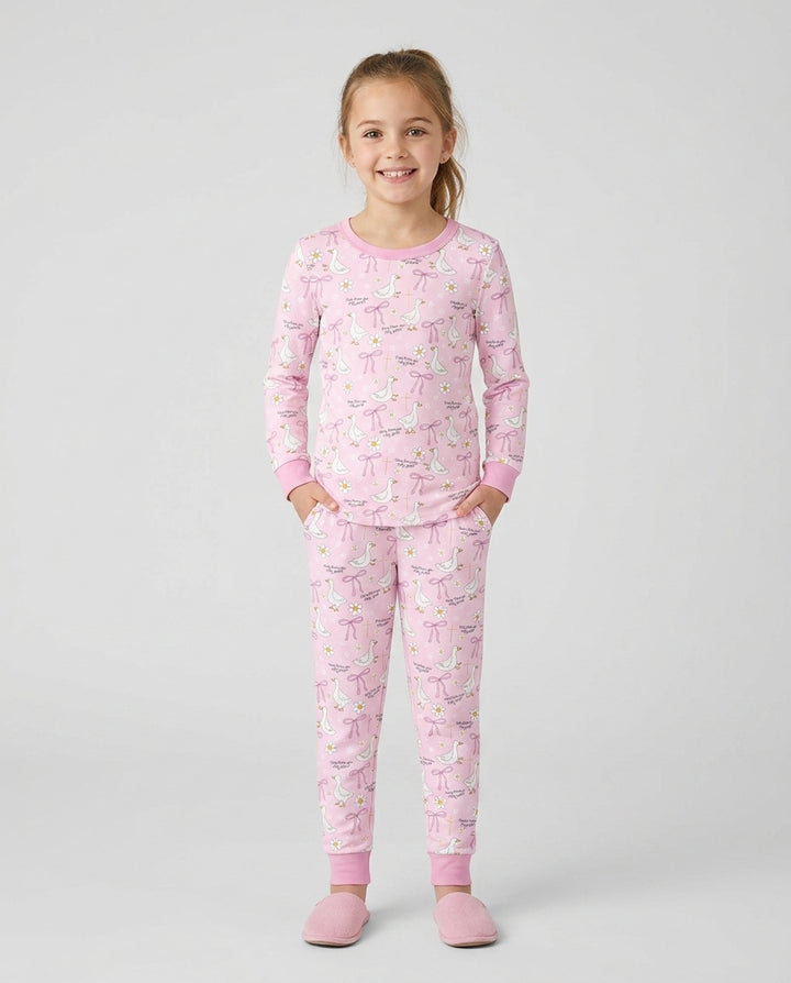 Conjunto de pijama de dos piezas de bambú de manga larga