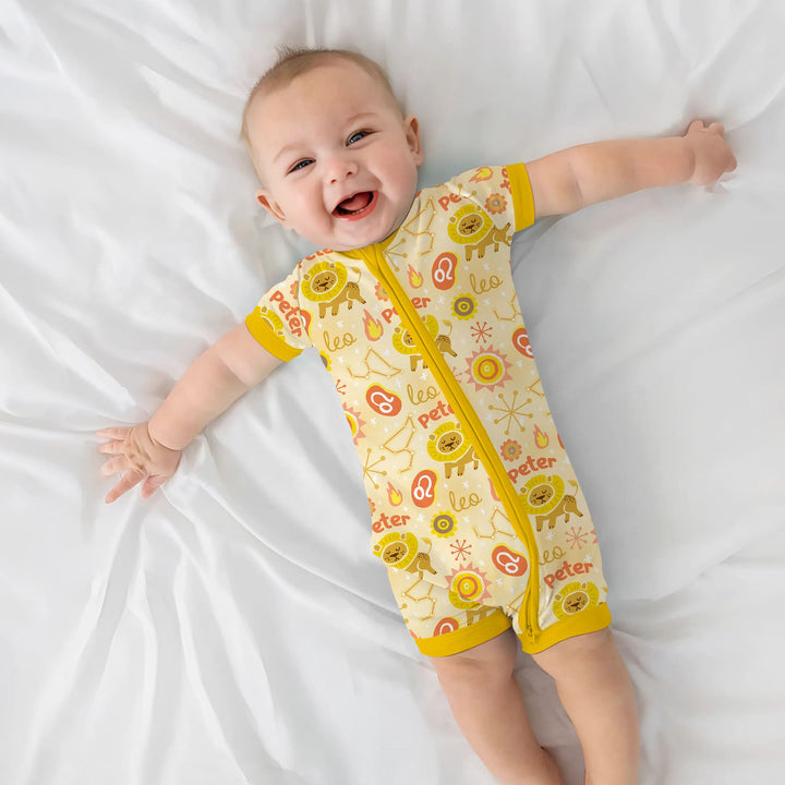 Custom Name Zodiac Leo Shorty Zippy