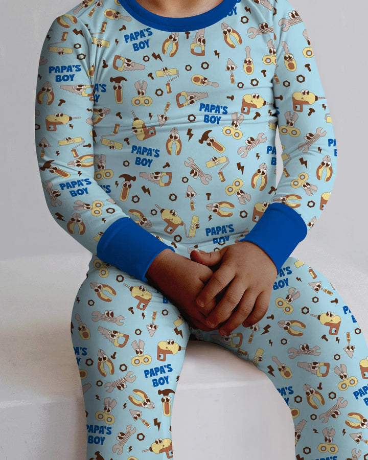 Fixer of All Things Dad Club Bamboo Two Piece Long Sleeve Pajama Set