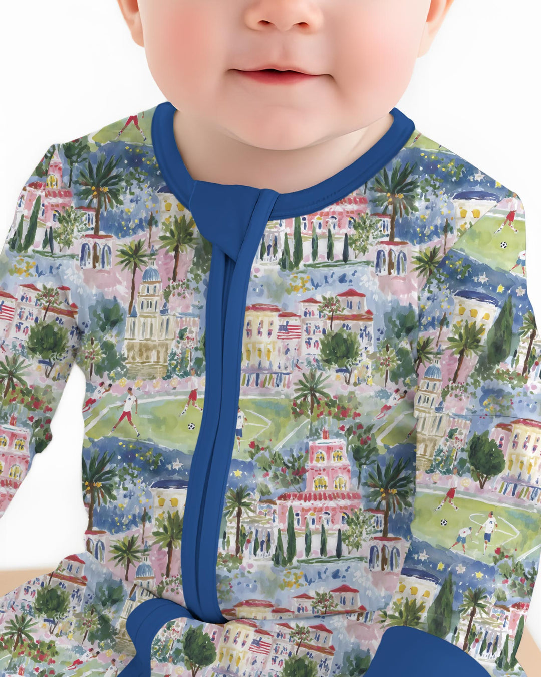 Gerippte Babykleidung mit individuellem Foto - Weich &amp; Skizzenhaft