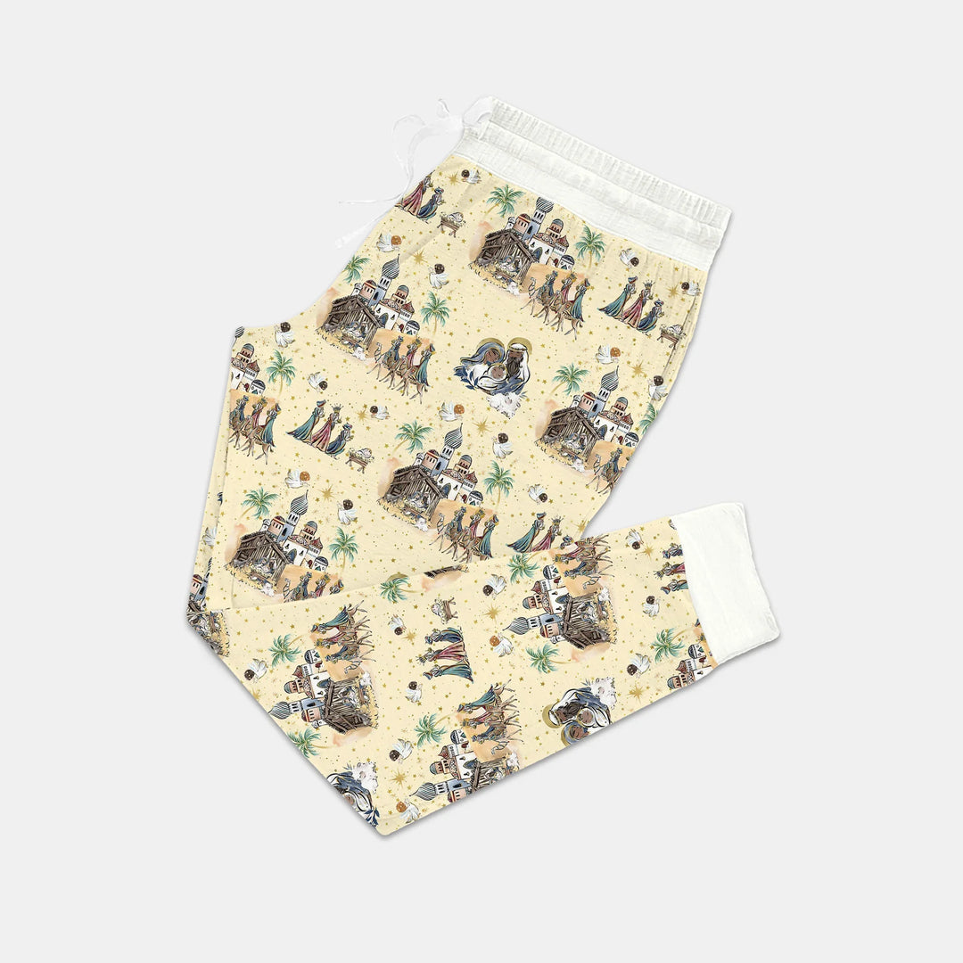 Nativity Christmas Family Matching Family Women Pajama Set