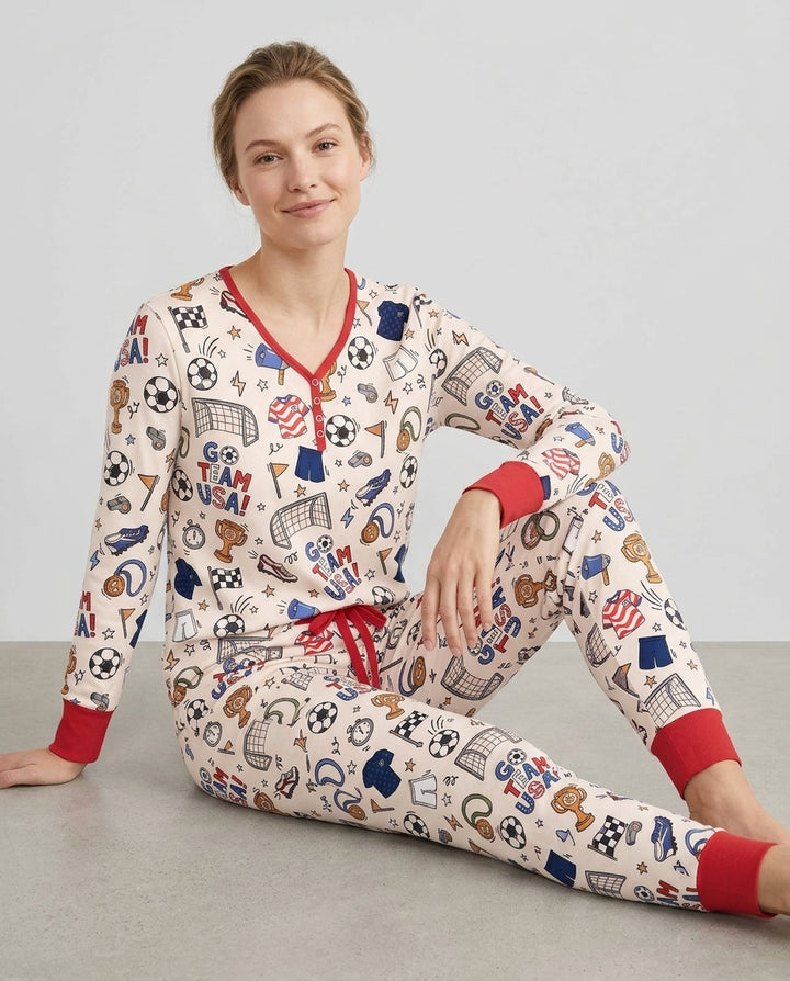 Soccer Go Team USA Bamboo Women Pajama Set