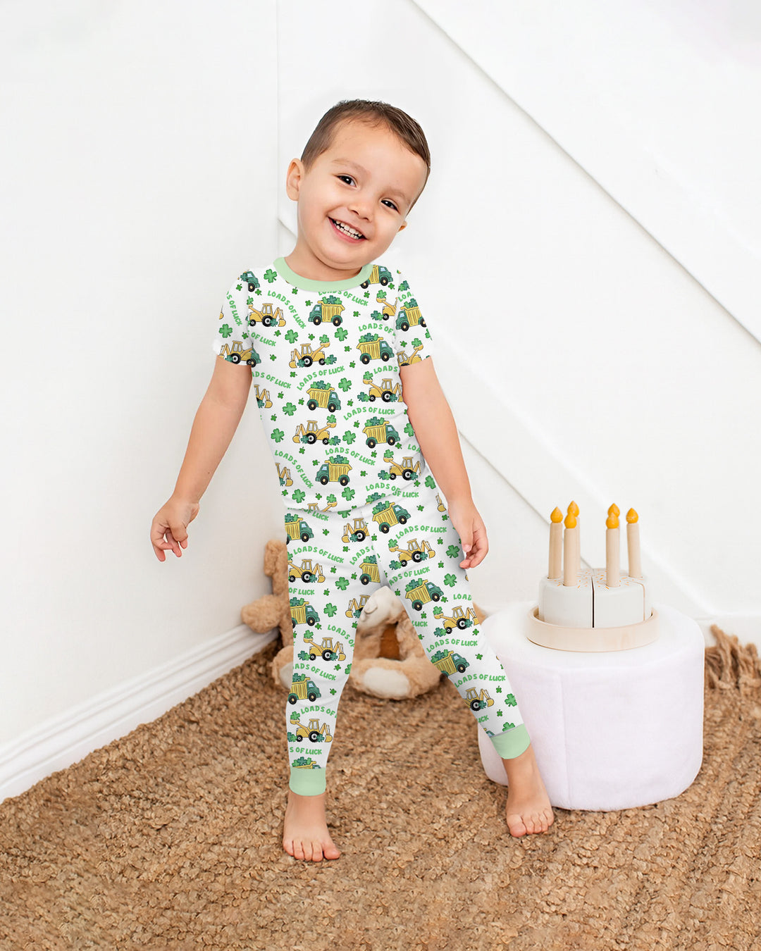 Loads Of Luck Two Piece Short Sleeve Pajama Set
