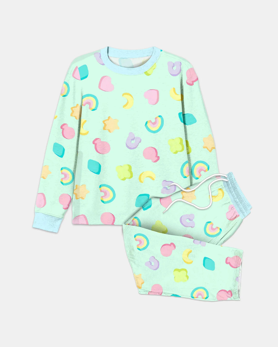Pastel Lucky Charms Scatter Men's Pajama Set