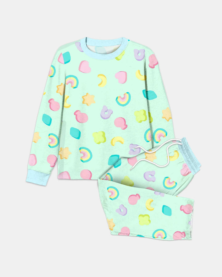 Pastel Lucky Charms Scatter Men's Pajama Set