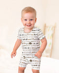 Biblical Noah's Ark Bamboo Two Piece Short Sleeve Shorts Pajama Set