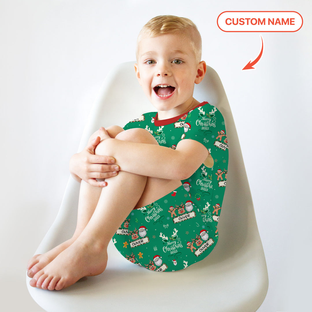 Zweiteiliges Pyjama-Set mit kurzen Ärmeln und Shorts im Sommer-Design