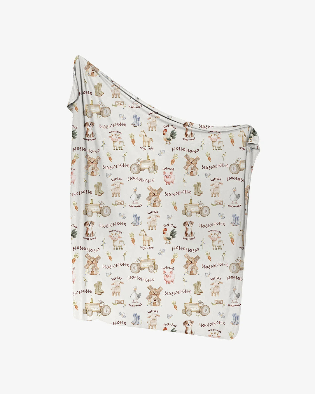 Old McDonald Farm Family Matching swaddle blanket