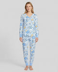 Mahjong Tov Hanukkah Family Matching Bamboo Women Pajama Set