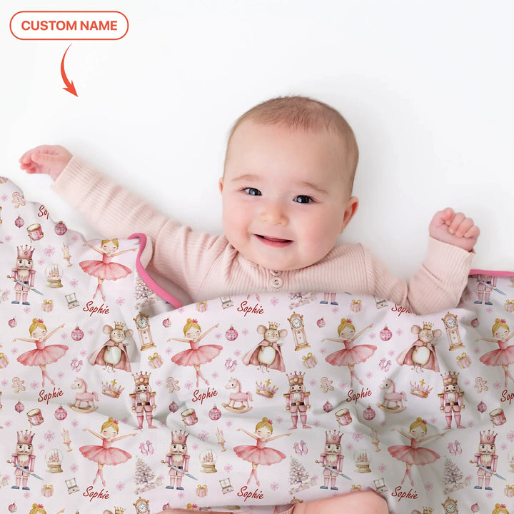 Custom Character "Ballerina Nutcracker Fairytale" Toddler Blanket