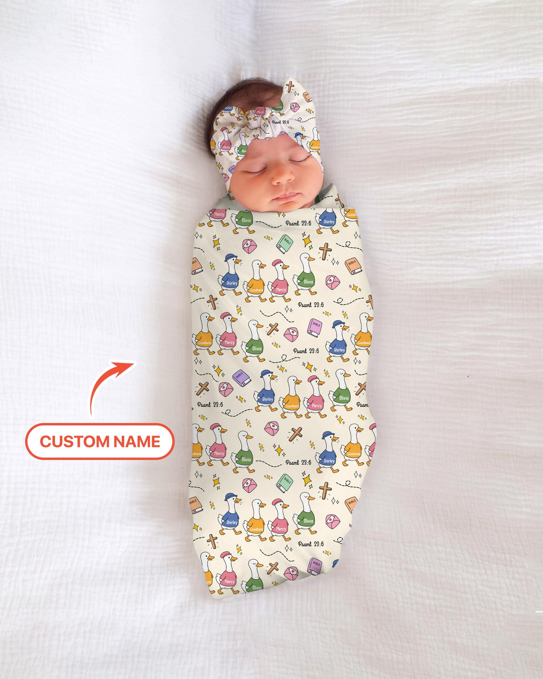 Psalm 23:6 Matching Family swaddle blanket