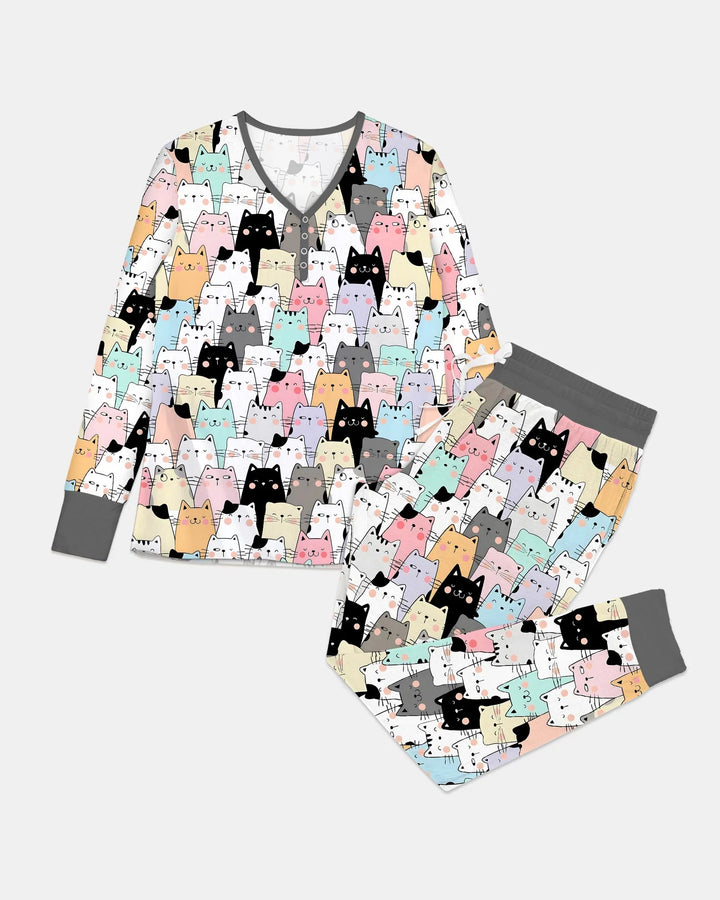 Purrfect Crowd Women Pajama Set