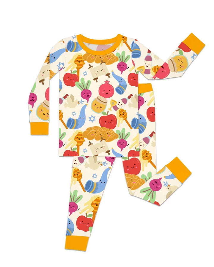 Shana Tova Rosh Hashanah Two Piece Long Sleeve Pajama Set
