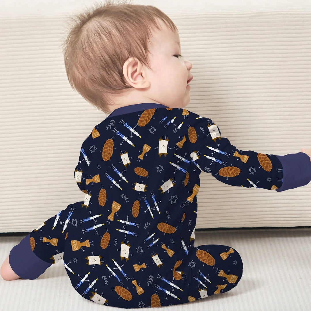 Shabbat Shalom Family Matching Convertible Zippy