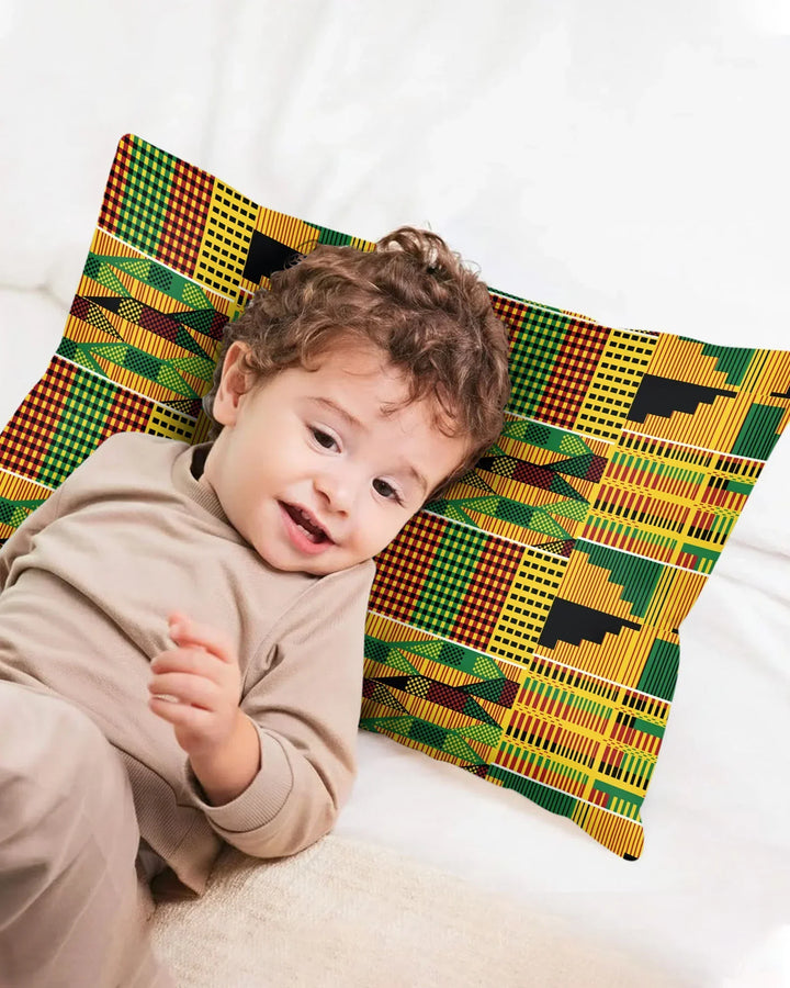 Kente Vibes Family Matching Bamboo Pillow Case