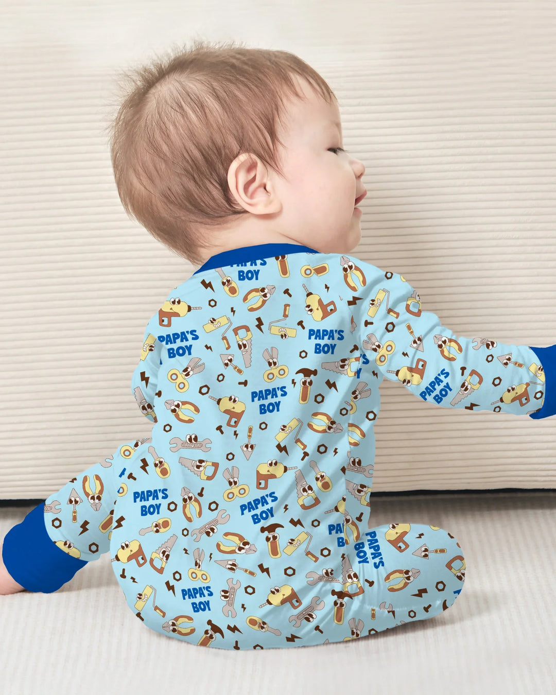 Gerippte Babykleidung mit individuellem Foto - Weich &amp; Skizzenhaft
