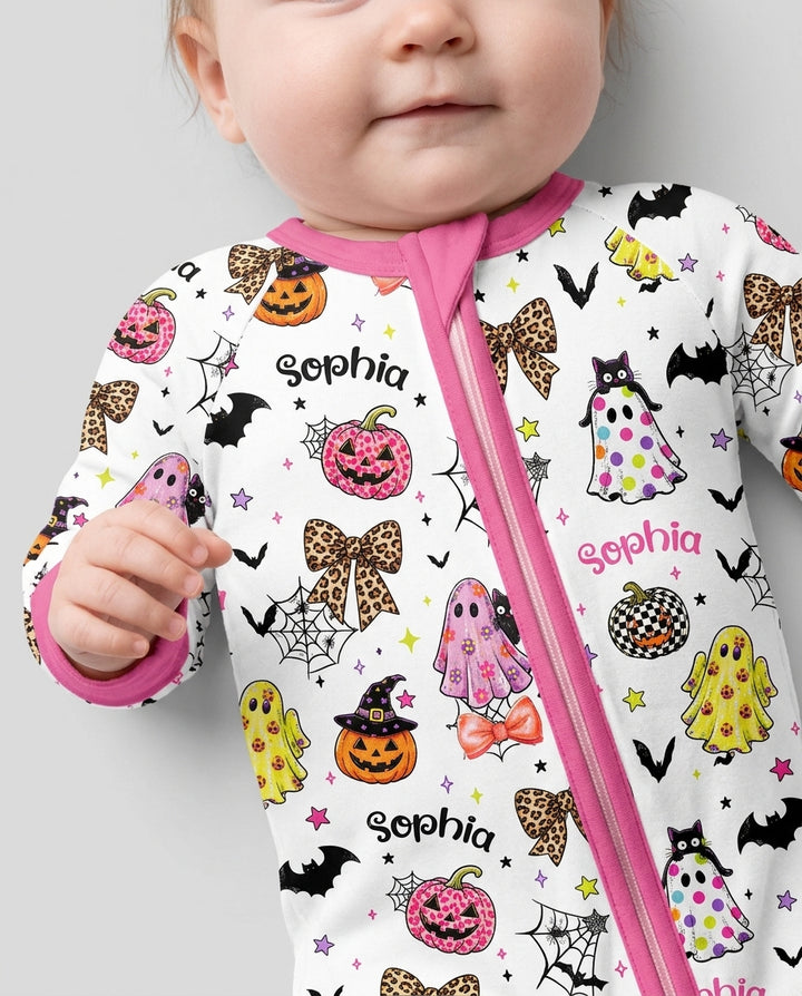 Custom Name Coquette Summerween Bamboo Convertible Zippy