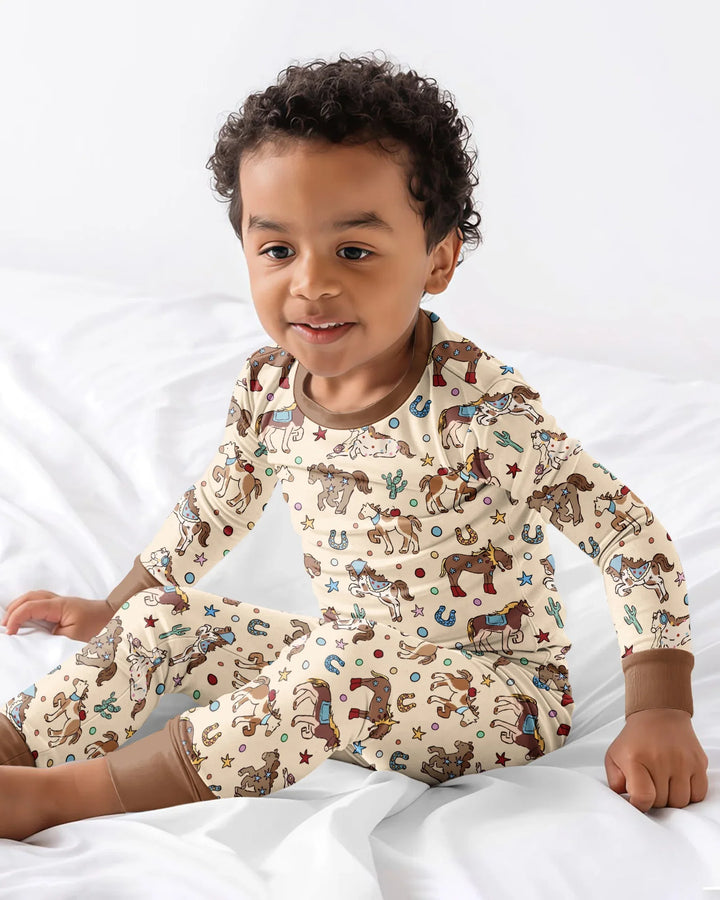 Lil' Buckaroo Bamboo Two Piece Long Sleeve Pajama Set