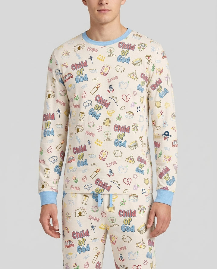 A Child Of God Family Matching Bamboo Men's Pajama Set