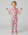 Watermelon Turtle Family Matching Bamboo Two Piece Short Sleeve Pajama Set