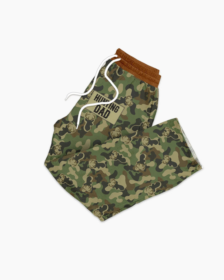 Embroidered Matching With Hunting Dad Bamboo Men's Pajama Set